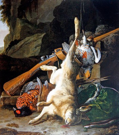Halottak csendélete (olaj, vászon) alkotó: Melchior de Hondecoeter