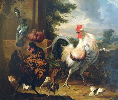 Tanyasi szárnyasok alkotó: Melchior de Hondecoeter
