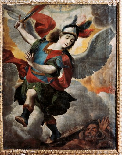 Melchor Perez de Holguin (1665-1724) "Szent Mihály arkangyal" festménye alkotó: Melchor Pérez de Holguín