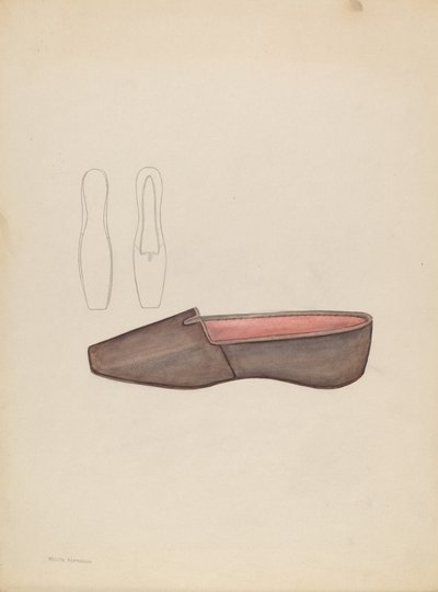Papucs, 19351942. alkotó: Melita Hofmann