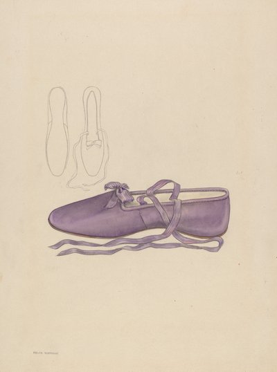 Papucs, c. 1936. alkotó: Melita Hofmann