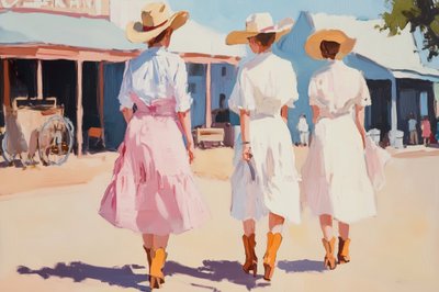 Séta a nyugati városban alkotó: Melloi Art Prints