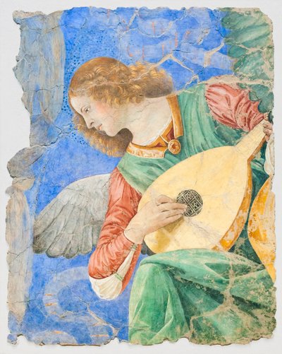 Zenés angyalok, 1480 körül alkotó: Melozzo da Forli