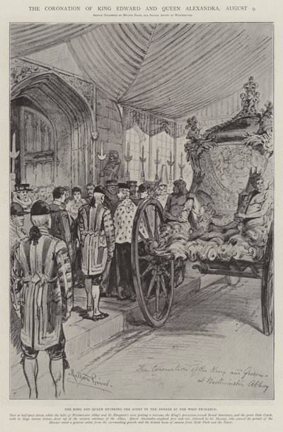 Edward király és Alexandra királyné koronázása, augusztus 9 alkotó: Melton Prior