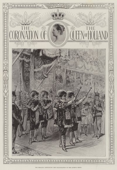 Holland királynő megkoronázása alkotó: Melton Prior
