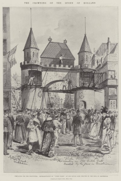 Holland királynő megkoronázása alkotó: Melton Prior