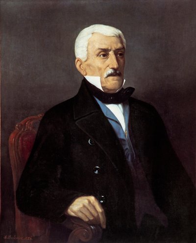 Jose San Martin portréja alkotó: Mercedes san Martin de Balcare