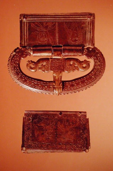 Övcsat, Landifayból (Aisne) (bronz) alkotó: Merovingian Merovingian