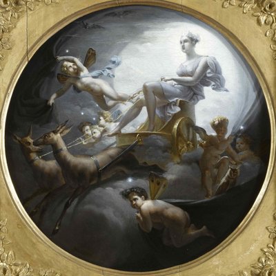 Diana a szekerén, 1821. alkotó: Merry Joseph Blondel
