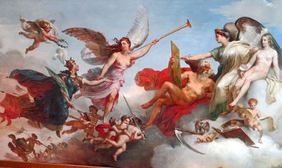 Franciaország győzött a Bouvines -ban alkotó: Merry Joseph Blondel