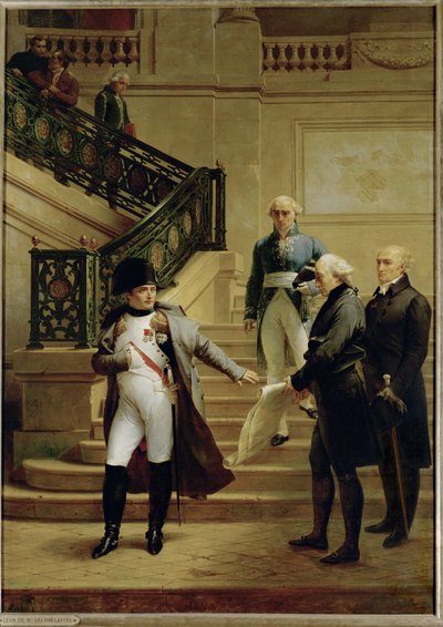 Napóleon az Államtanács lépcsőjén ... (olaj, vászon) alkotó: Merry Joseph Blondel