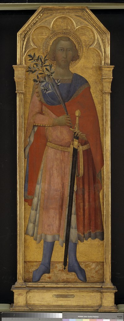 Sienai Szent Viktor alkotó: Mesteren for Palazzo Venezia Madonna