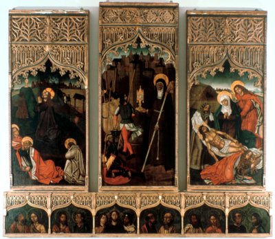 Santa Clara triptichonja, 1486 alkotó: Mestre Hilarius