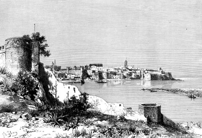 Rabat és a Bou-Regreg folyó torkolata, Marokkó, 1895. alkotó: Meunier