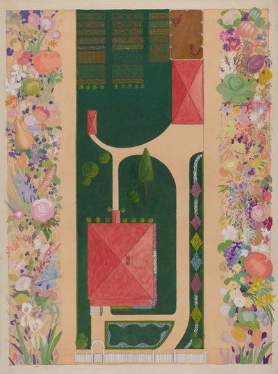 Samuel Harrison ház és kert, c. 1936. alkotó: Meyer Goldbaum