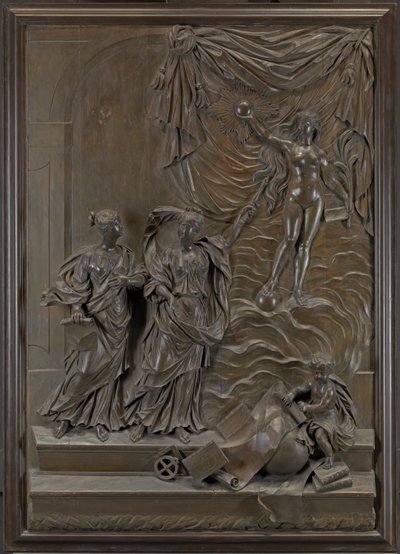 The Stowe Reliefs: Valószínűleg a Liberal Arts számára feltáró igazság, 1715 körül (bronzozott hársfa) alkotó: Michael (attr.to) Chuke