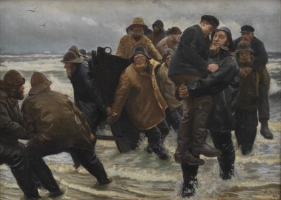 Egy legénység megmentve alkotó: Michael Ancher