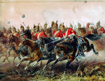 A könnyűdandár rohama a balaclavai csata során, 1854 alkotó: Michael Angelo Hayes