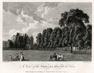Kilátás a Princes House-ra Kew-ben, 1776 alkotó: Michael Angelo Rooker