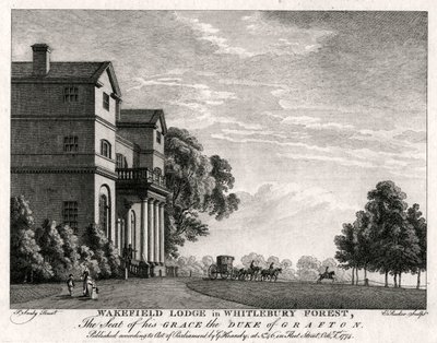 Wakefield Lodge Whitlebury Forestben, Northamptonshire-ben, 1774 alkotó: Michael Angelo Rooker