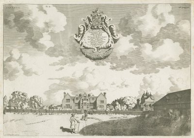 Bentley Hall: rézmetszet, [1686] (nyomat) alkotó: Michael Burghers