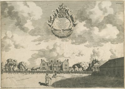 Bentley Hall: rézmetszet, nd [1653-1686] alkotó: Michael Burghers