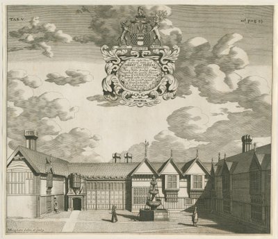 Chartley Manor House: metszet, nd [1653-1686] (nyomat) alkotó: Michael Burghers