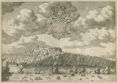 Dudley kastély: rézmetszet, nd [1653-1686] alkotó: Michael Burghers