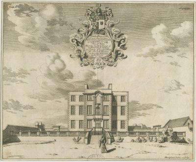 Elmhurst Hall: rézmetszet, nd [1653-1686] alkotó: Michael Burghers
