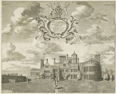 Fisherwick Hall: rézmetszet, nd [1653-1686] (nyomat) alkotó: Michael Burghers