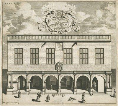 Stafford – Shire Hall: rézmetszet, nd [1686] alkotó: Michael Burghers