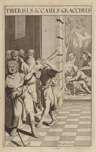 Tiberius és Caius Gracchus, római politikusok alkotó: Michael Burghers