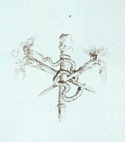 Rajz Michael Faraday albumából (toll és tinta, papír) alkotó: Michael Faraday