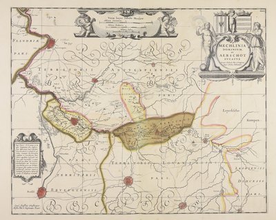 Mechlinia dominium et Aerschot ducatus / auctore Michaele Flor. a Langren ... alkotó: Michael Floris van Langren