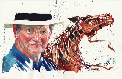 Michael Morpurgo (akvarell) alkotó: Michael Frith