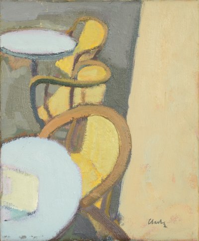 Café Table Top, 2017 (olaj, vászon) alkotó: Michael G. Clark