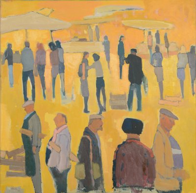 Piaci nap, 2017 (olaj, vászon) alkotó: Michael G. Clark