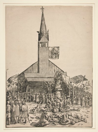 Zarándoklat a regensburgi Gyönyörű Szűz templomba alkotó: Michael Ostendorfer