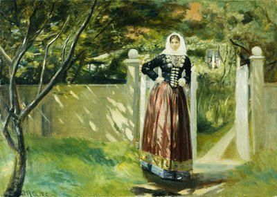 A kertkapunál, 1902 alkotó: Michael Peter Ancher