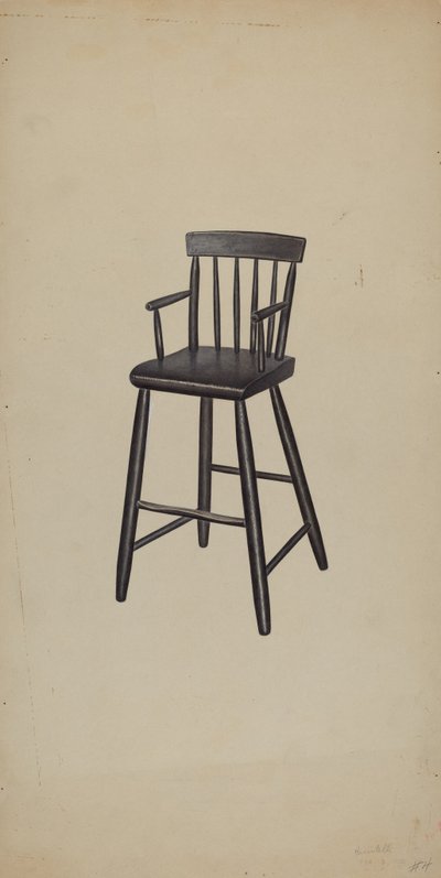 Etetőszék, 1938. alkotó: Michael Riccitelli