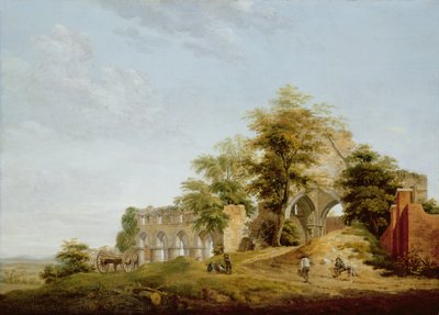 Buildwas apátság romjai, 1770 alkotó: Michael Rooker
