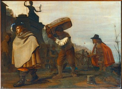 Egy déli kikötőbe érkező úriember ... alkotó: Michael Sweerts