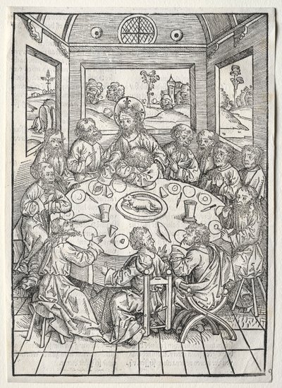 A kincsőrző: Az utolsó vacsora, 1491. alkotó: Michael Wolgemut