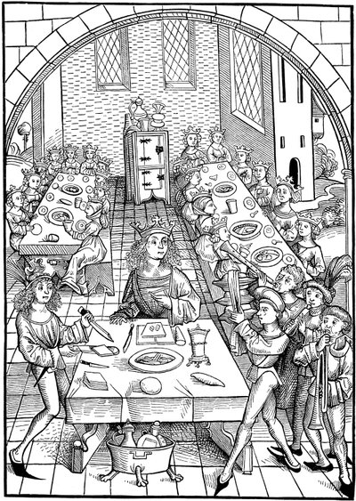 Illusztráció a Schatzkammer, 1490-1491 című könyvhöz alkotó: Michael Wolgemut