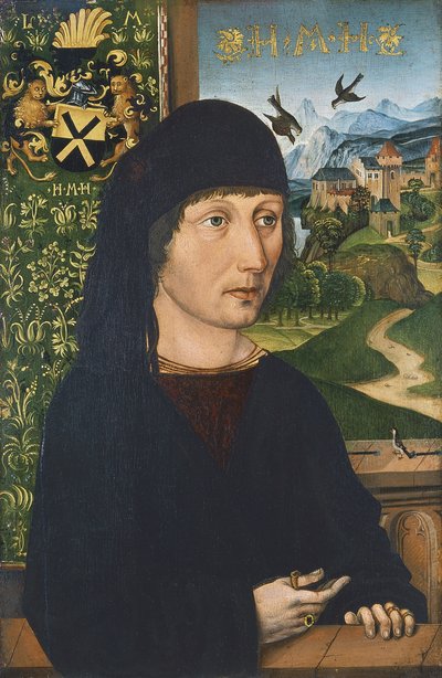 Levinus Memminger portréja, 1485 körül alkotó: Michael Wolgemut