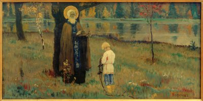 A fiú Bartholomew látomása alkotó: Michail Wassiljewitsch Nesterow