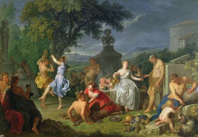 Bacchanal, 1719 alkotó: Michel-Ange Houasse