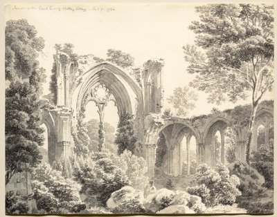 A Netley Abbey East End-én belül alkotó: Michel Angelo Rooker