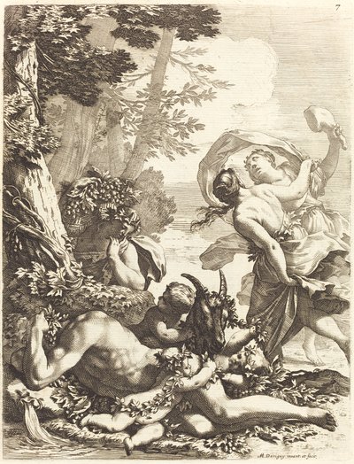 Bacchanal alvó bakchussal alkotó: Michel Dorigny