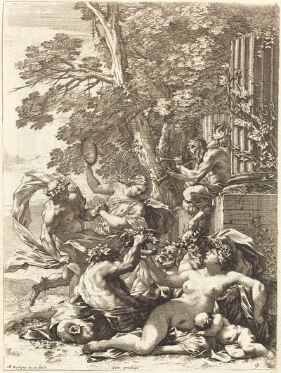 Bacchante alvó gyerekkel alkotó: Michel Dorigny